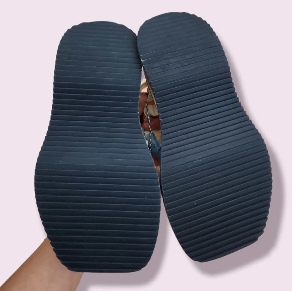 Farm Rio NWT Copacabana Scarf Platform Sandal - Picture 3 of 4